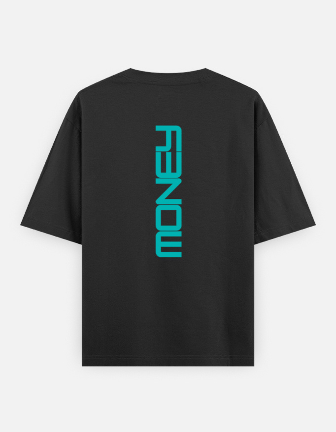 Money Print Oversized Classic T-Shirt - Image 8