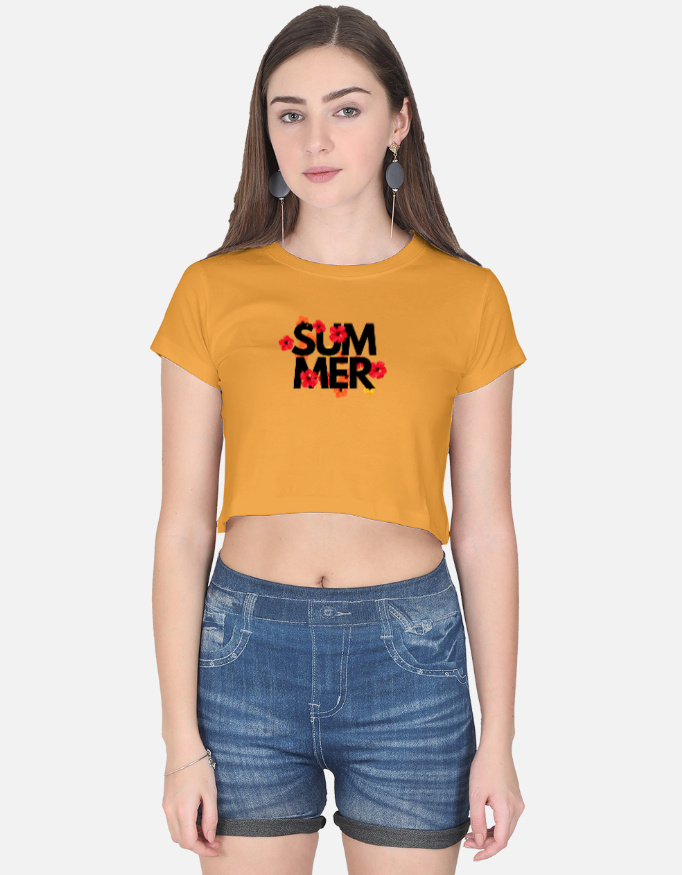 Summer Print Crop Top - Image 4