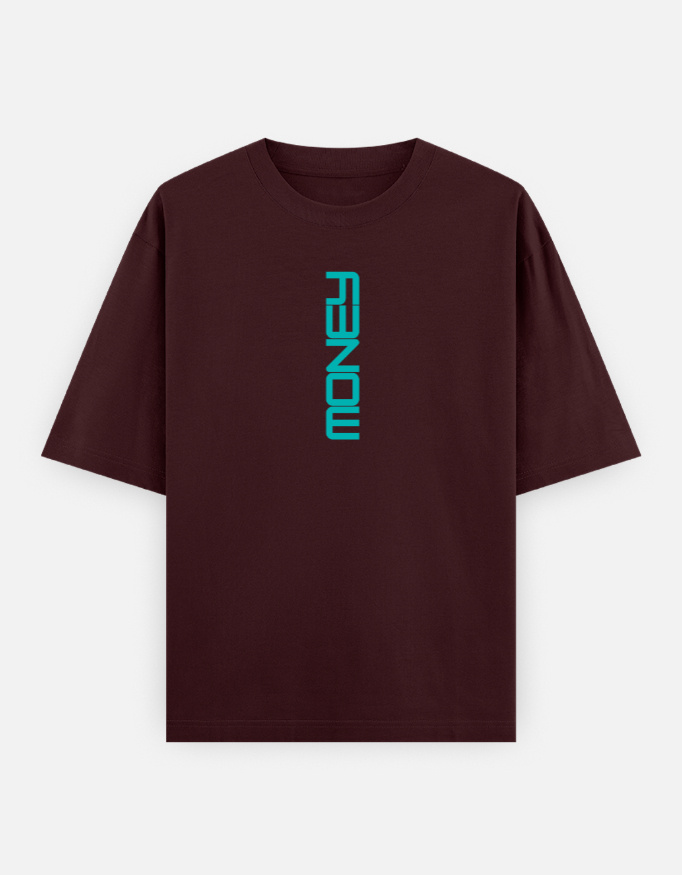 Money Print Oversized Classic T-Shirt - Image 12