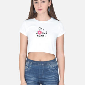 Donut Print Crop Top