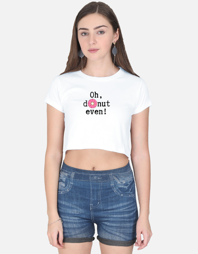 Donut Print Crop Top