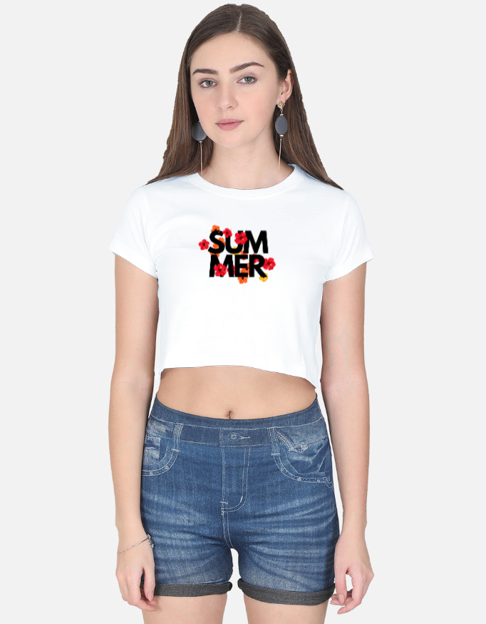 Summer Print Crop Top - Image 8