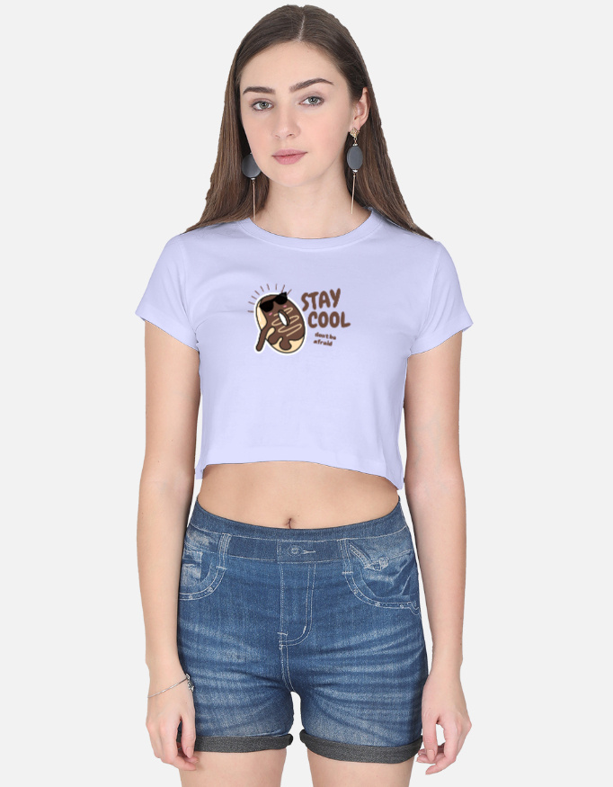 Stay Cool Print Crop Top - Image 4