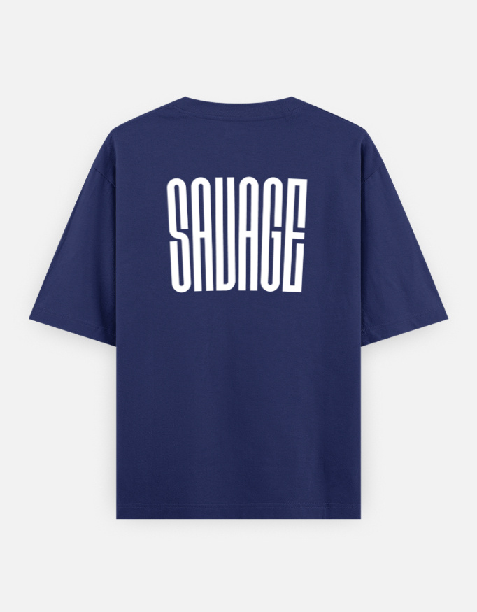 Savage Print Oversized Classic T-Shirt - Image 14
