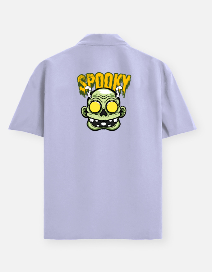 Spooky Print Oversized Shirt - Image 13