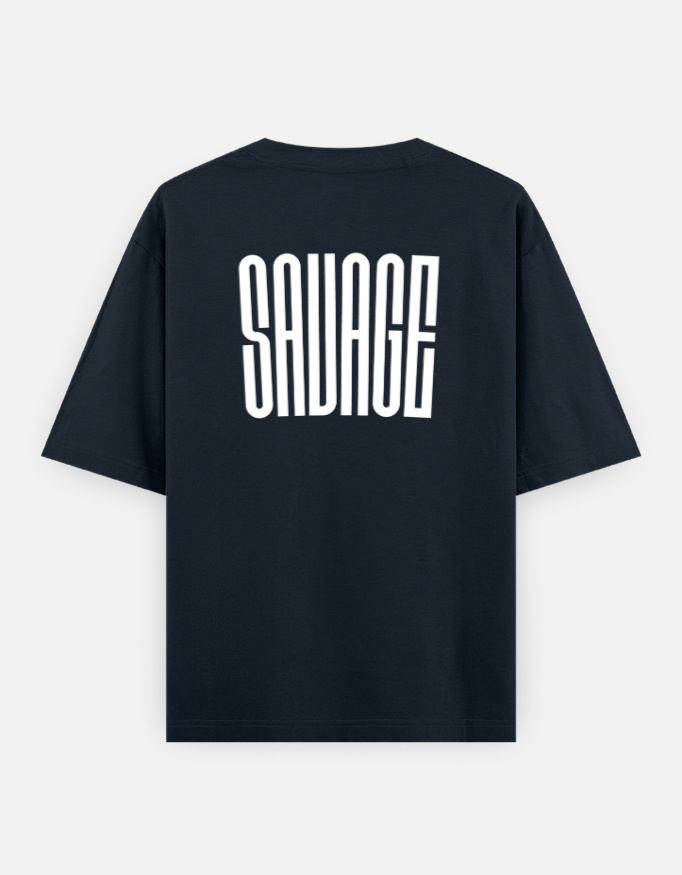 Savage Print Oversized Classic T-Shirt - Image 12