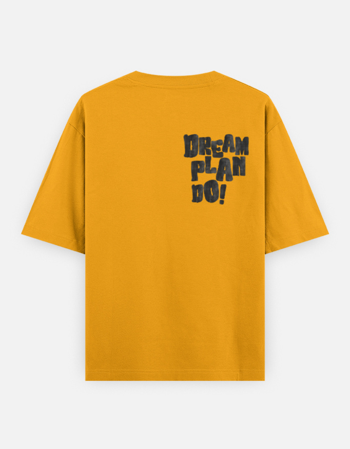 Dream Plan Print Oversized Classic T-Shirt - Image 7