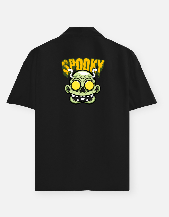 Spooky Print Oversized Shirt - Image 9