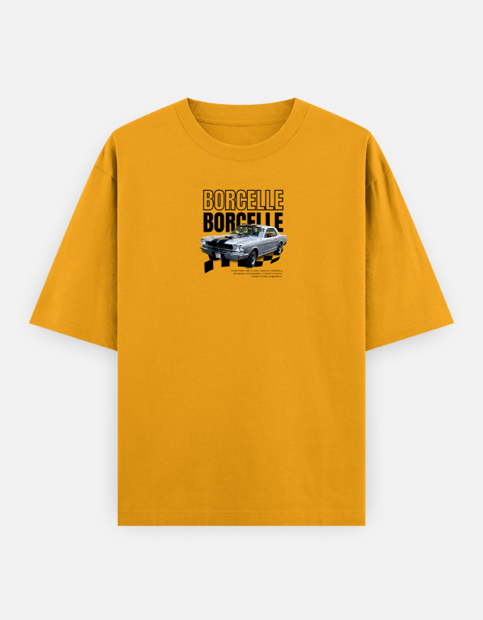 Borcelle Print Oversized Classic T-Shirt - Image 3