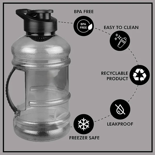Sports Gym 1.5 Liters Gallon Water Bottle with Mixer and Strainer - Image 5