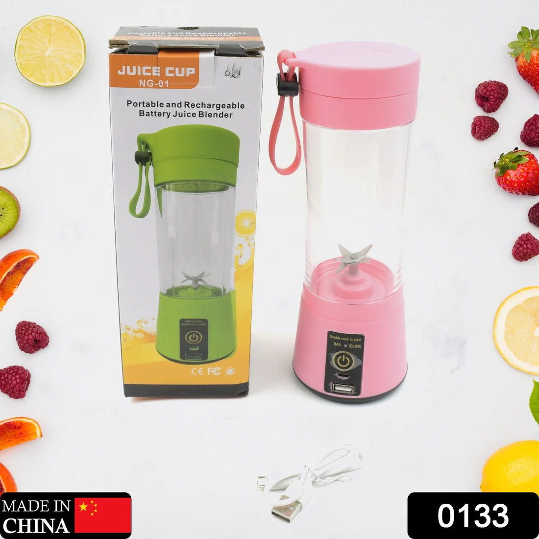 Portable USB Electric Juicer – 6-Blades Protein Shaker Blender Cup (380 ML) - Image 3