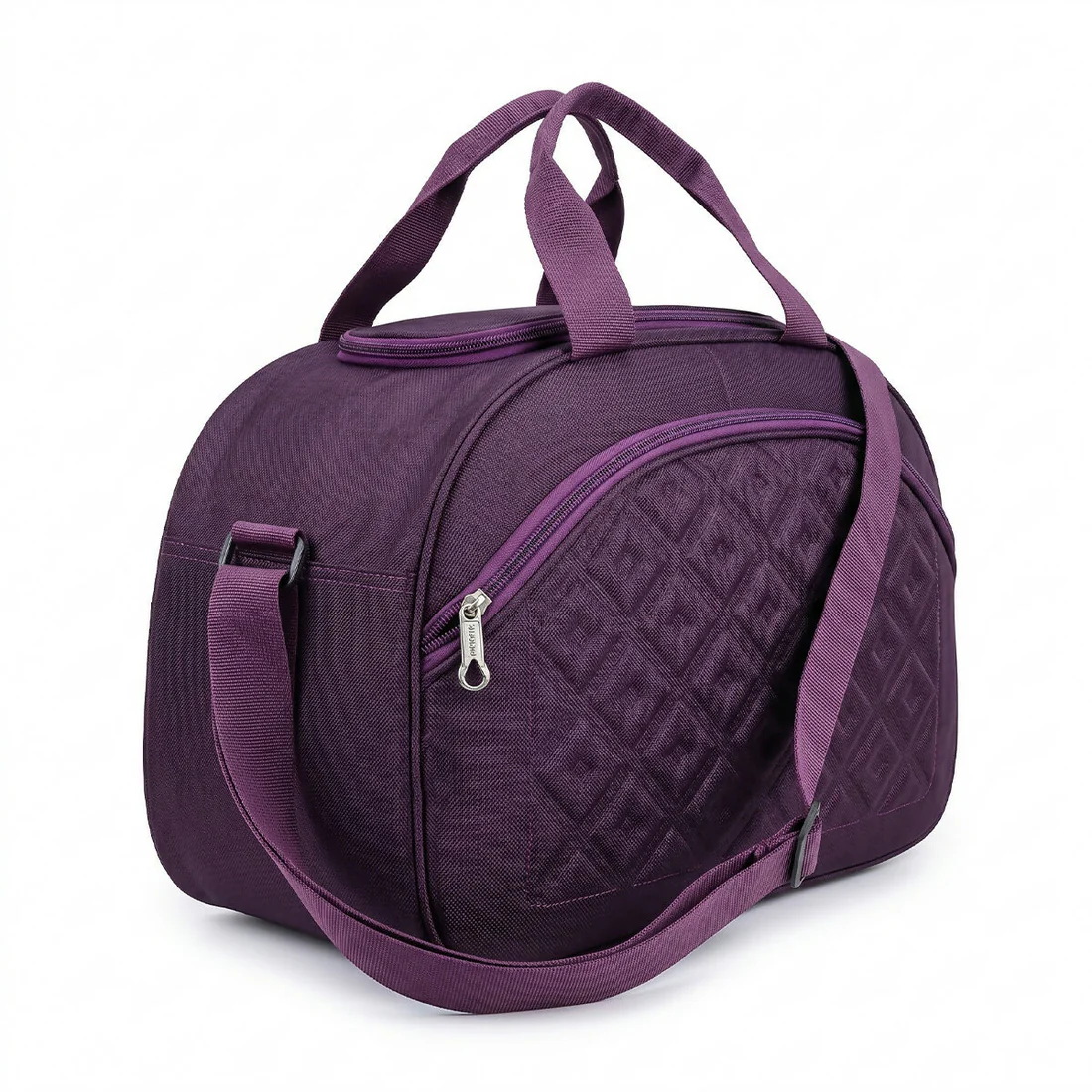 Travel Duffel Bag Set 20 Inch & 24 Inch Multipurpose Zipper Storage Carry Bag 2 Pc - Wine
