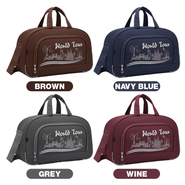 3 Piece Travel Duffel Bag Set – Lightweight Shoulder Strap - Grey - Image 6